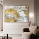 Abstract 126 Canvas Art 18" x 24" / 45 x 60 cm / Black