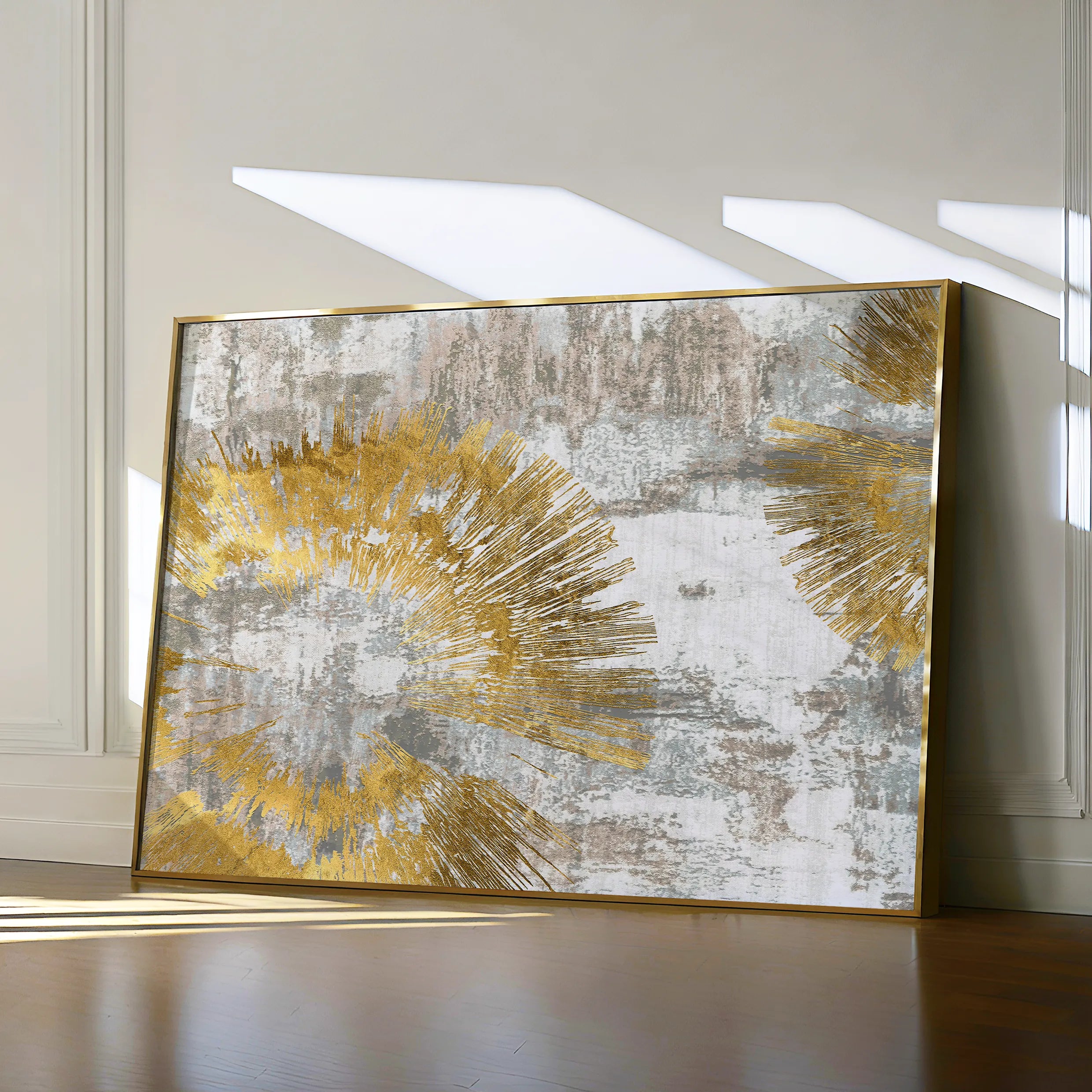 Abstract 126 Canvas Art 18" x 24" / 45 x 60 cm / Black