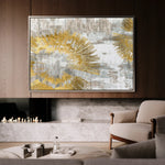 Abstract 126 Canvas Art 18" x 24" / 45 x 60 cm / Black