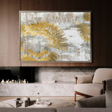 Abstract 126 Canvas Art 18" x 24" / 45 x 60 cm / Black