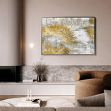 Abstract 126 Canvas Art 18" x 24" / 45 x 60 cm / Black