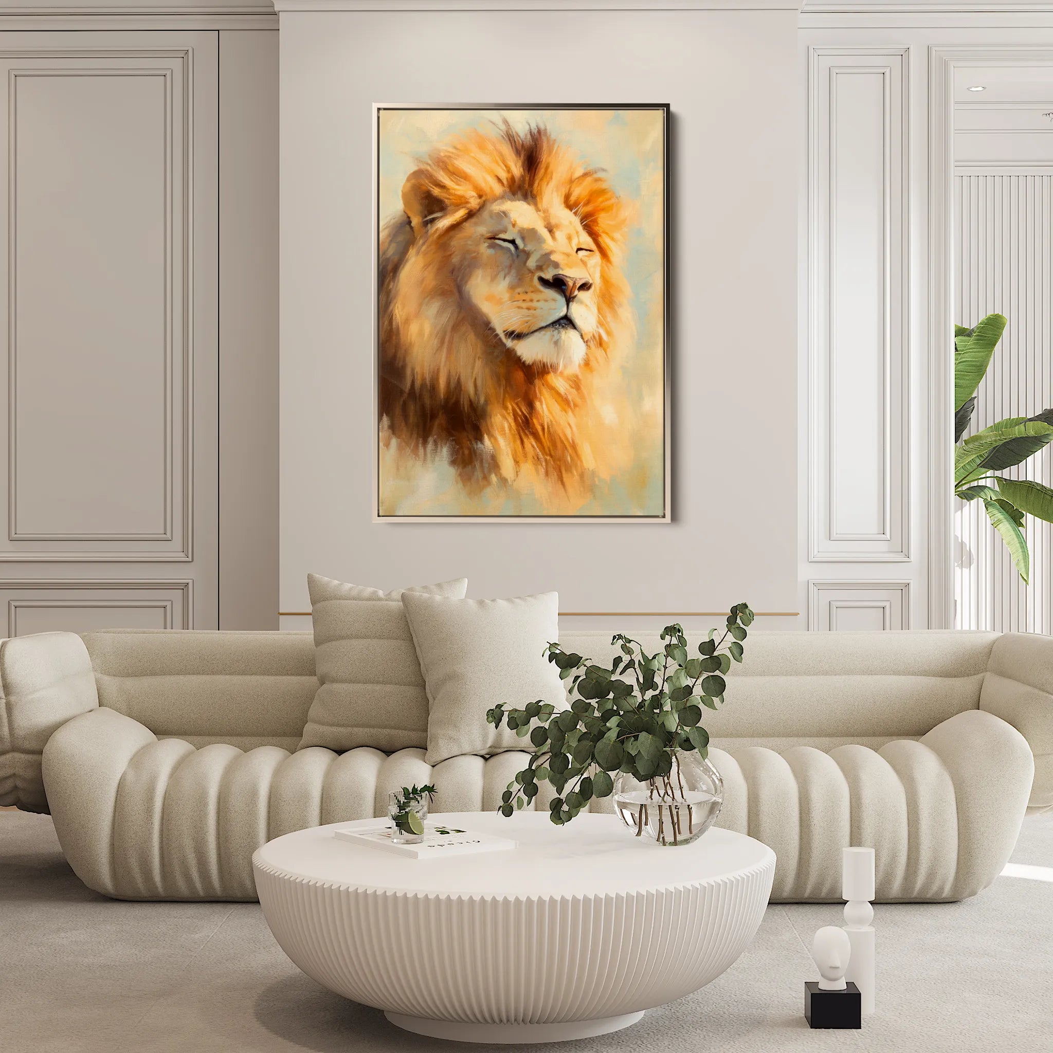 Animals 126 Canvas Art 18" x 24" / 45 x 60 cm / Black