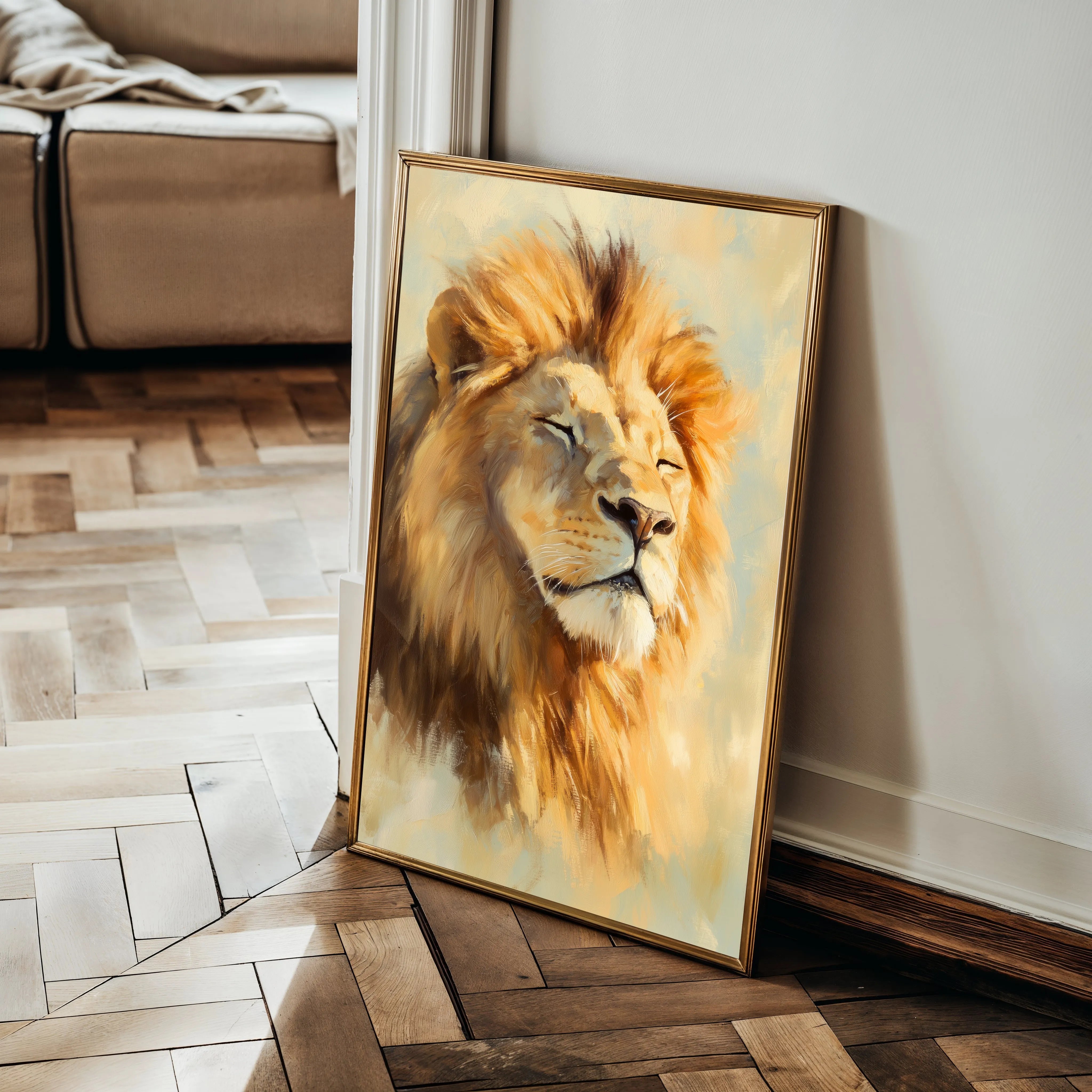 Animals 126 Canvas Art 18" x 24" / 45 x 60 cm / Black