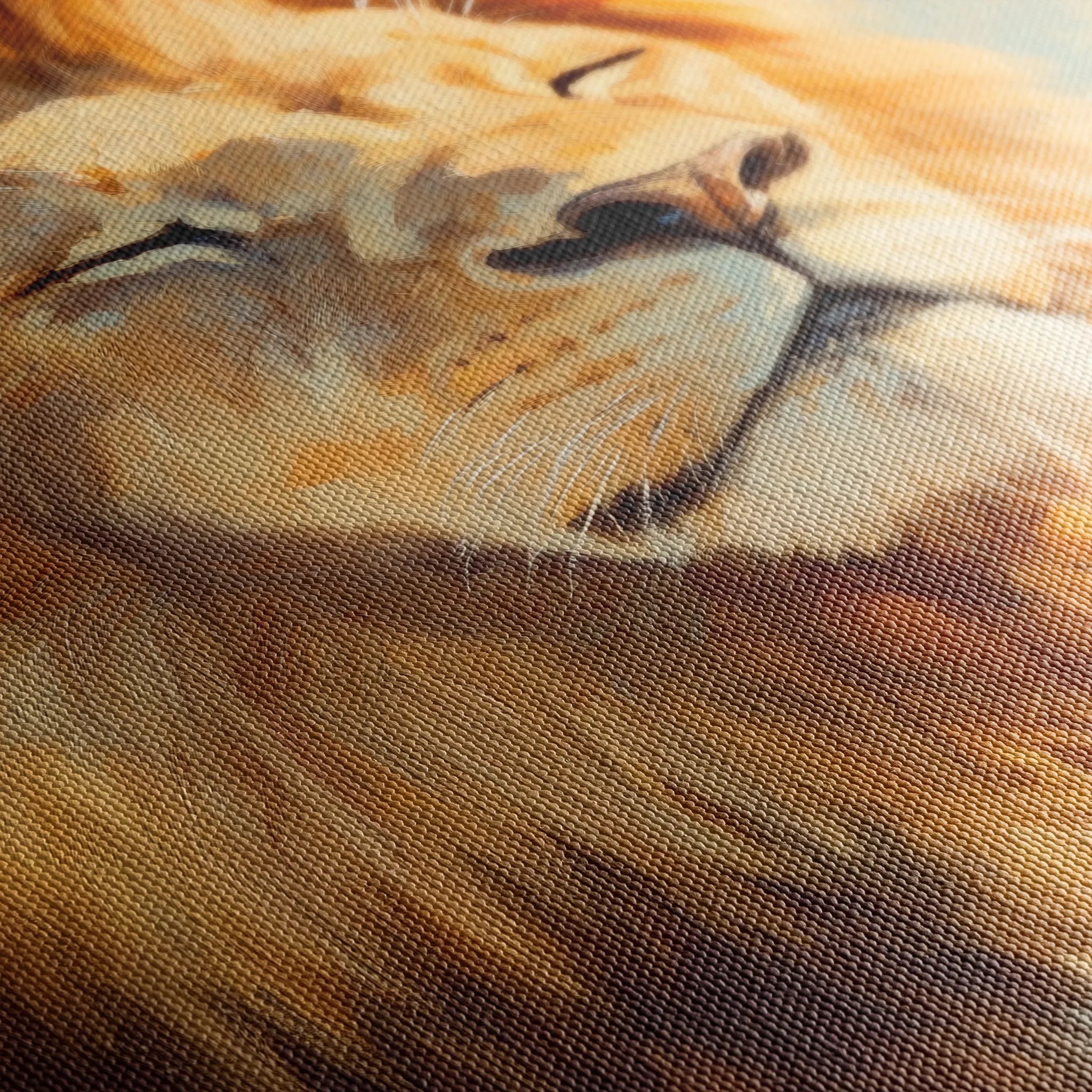 Animals 126 Canvas Art 18" x 24" / 45 x 60 cm / Black
