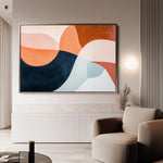 Boho 126 Canvas Art 18" x 24" / 45 x 60 cm / Black