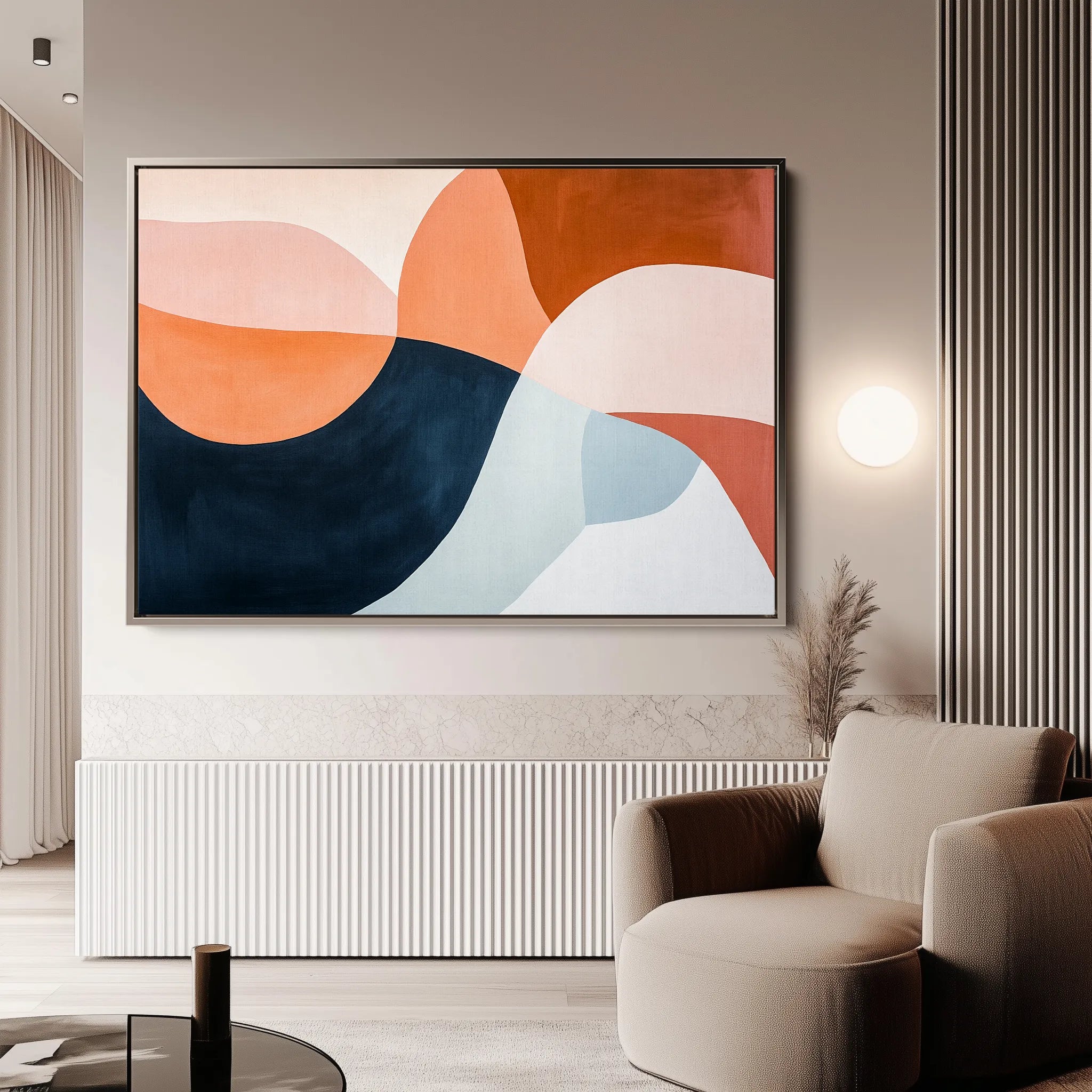 Boho 126 Canvas Art 18" x 24" / 45 x 60 cm / Black