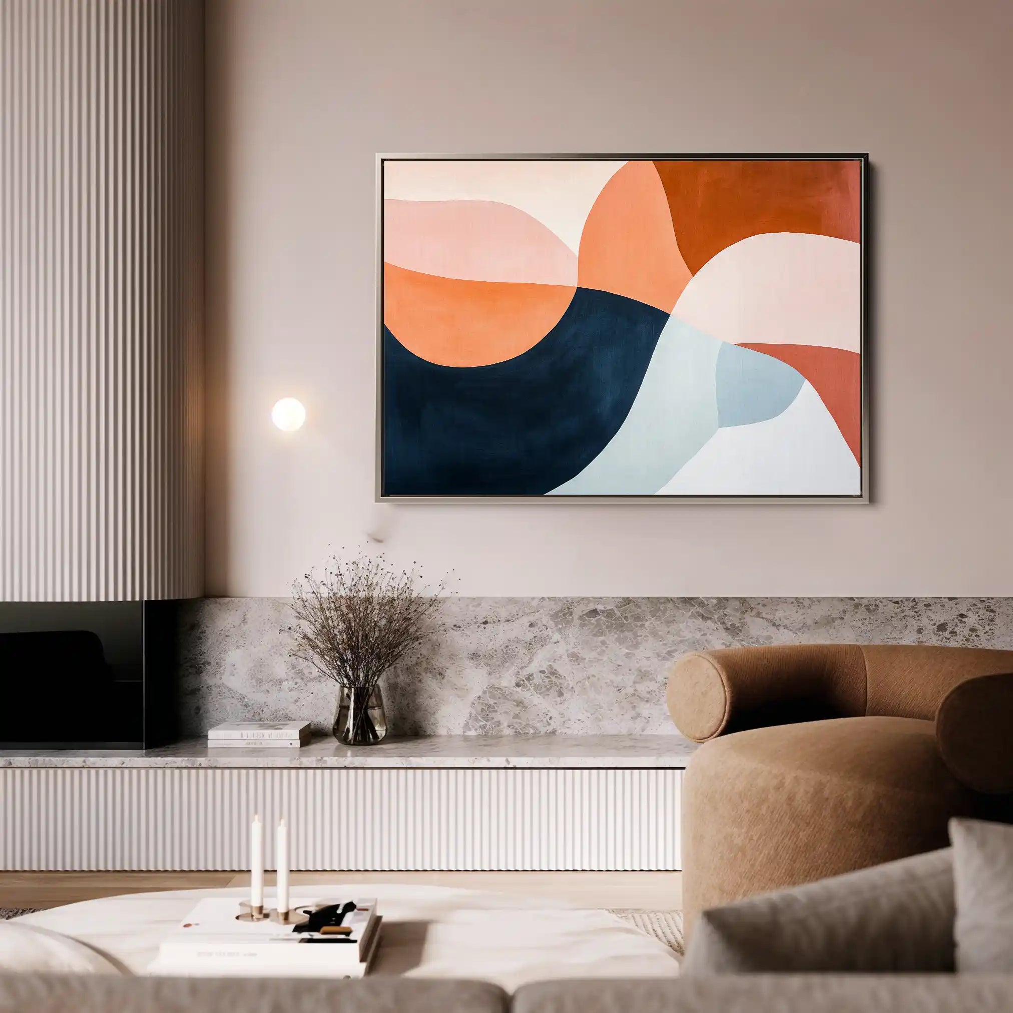 Boho 126 Canvas Art 60 x 40 cm / Black