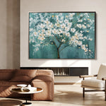Floral 126 Canvas Art 18" x 24" / 45 x 60 cm / Black
