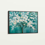 Floral 126 Canvas Art 18" x 24" / 45 x 60 cm / Black