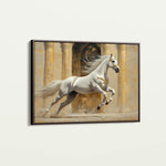 Horses 126 Canvas Art 18" x 24" / 45 x 60 cm / Black