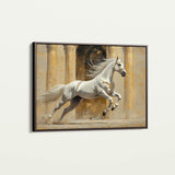 Horses 126 Canvas Art 18" x 24" / 45 x 60 cm / Black