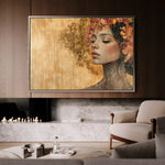 Portrait 126 Canvas Art 18" x 24" / 45 x 60 cm / Black