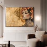 Portrait 126 Canvas Art 18" x 24" / 45 x 60 cm / Black