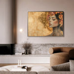 Portrait 126 Canvas Art 18" x 24" / 45 x 60 cm / Black