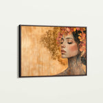 Portrait 126 Canvas Art 18" x 24" / 45 x 60 cm / Black