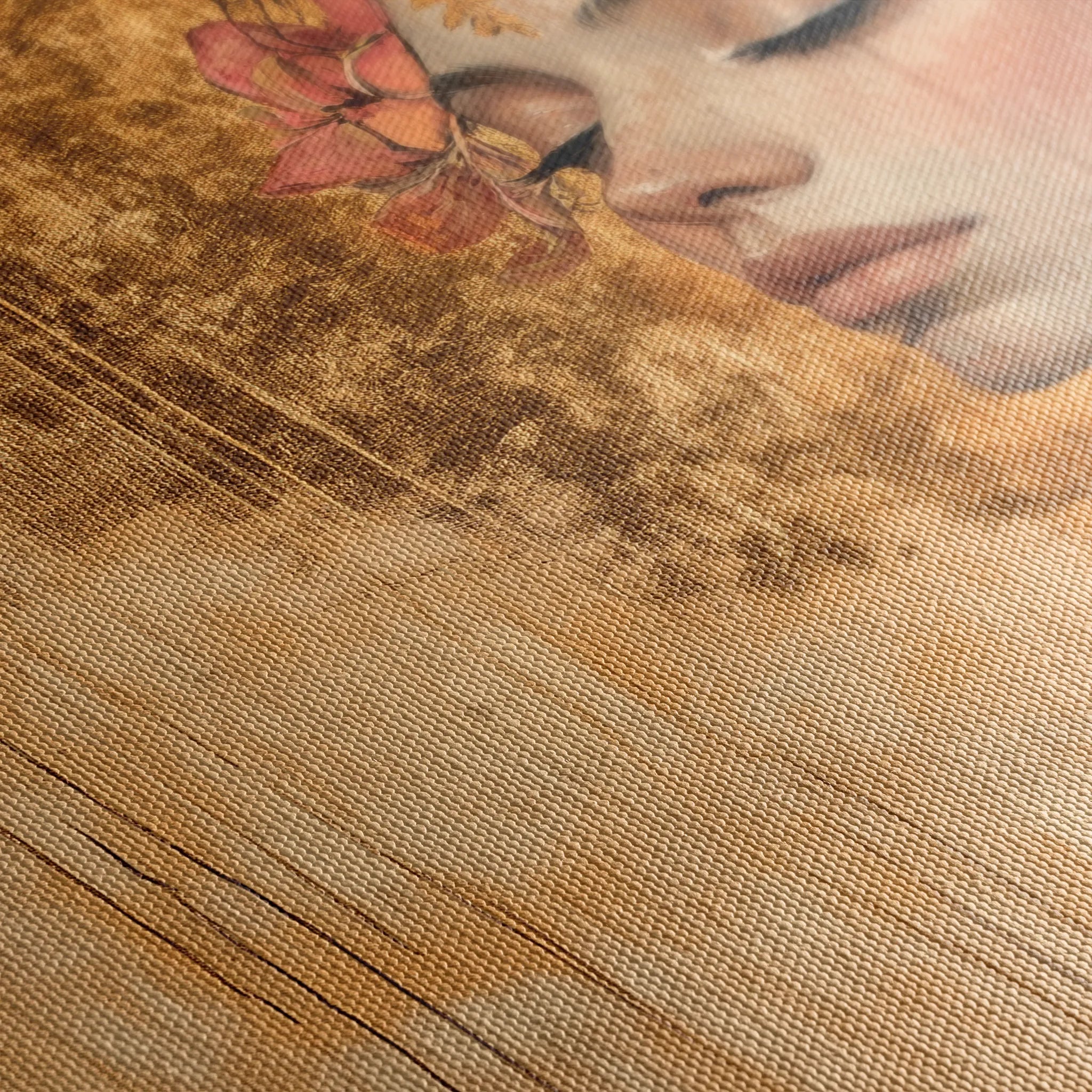 Portrait 126 Canvas Art 18" x 24" / 45 x 60 cm / Black
