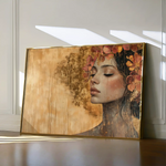 Portrait 126 Canvas Art 60 x 40 cm / Black