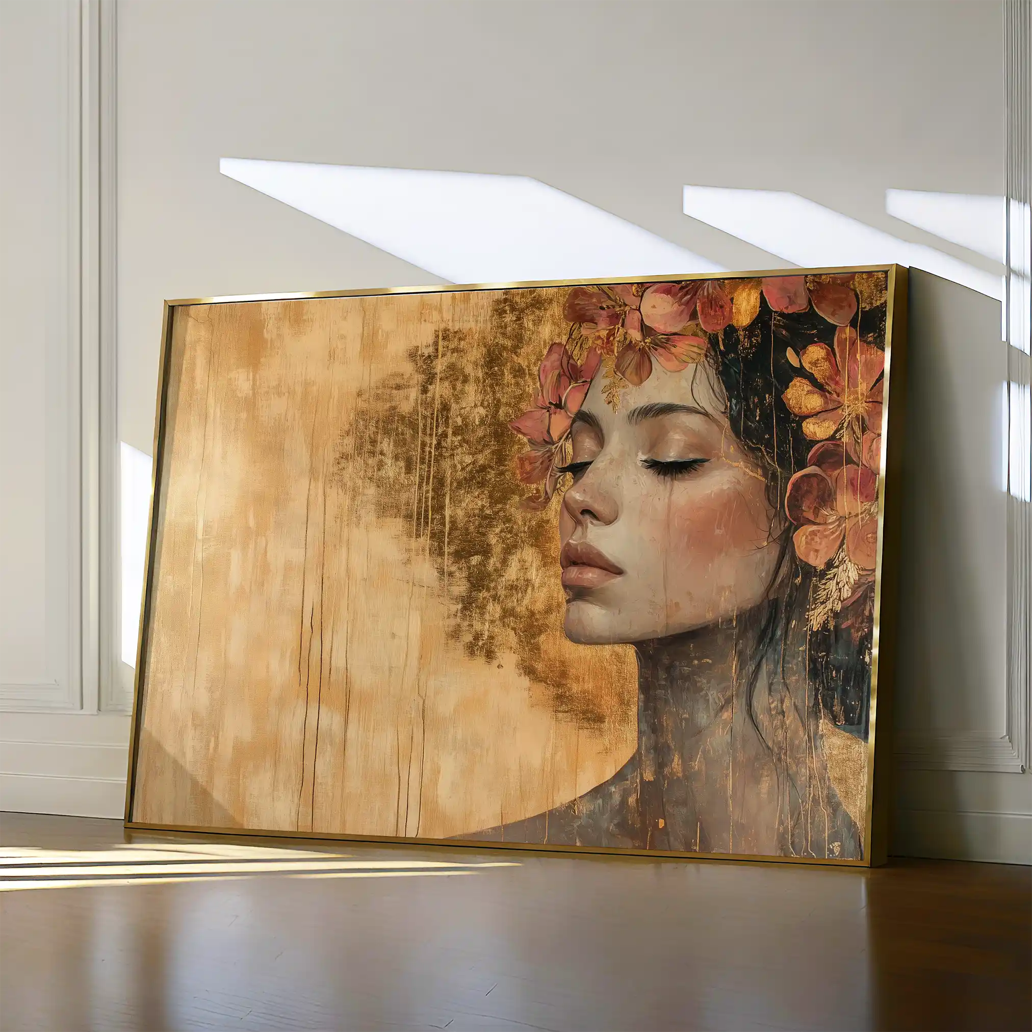 Portrait 126 Canvas Art 60 x 40 cm / Black
