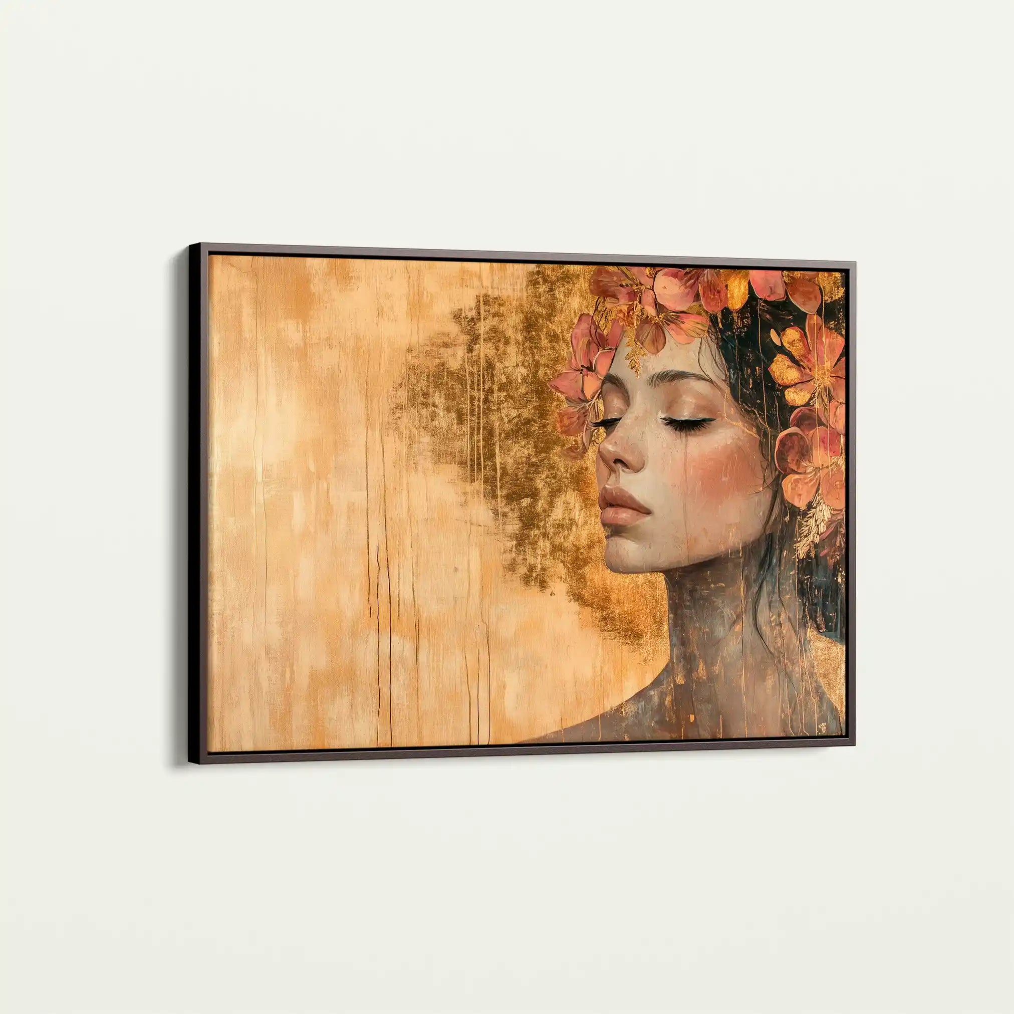 Portrait 126 Canvas Art 60 x 40 cm / Black