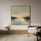 Abstract 1260 Canvas Art 16" x 16" / 40 x 40 cm / Black