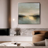 Abstract 1260 Canvas Art 16" x 16" / 40 x 40 cm / Black