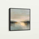 Abstract 1260 Canvas Art 16" x 16" / 40 x 40 cm / Black