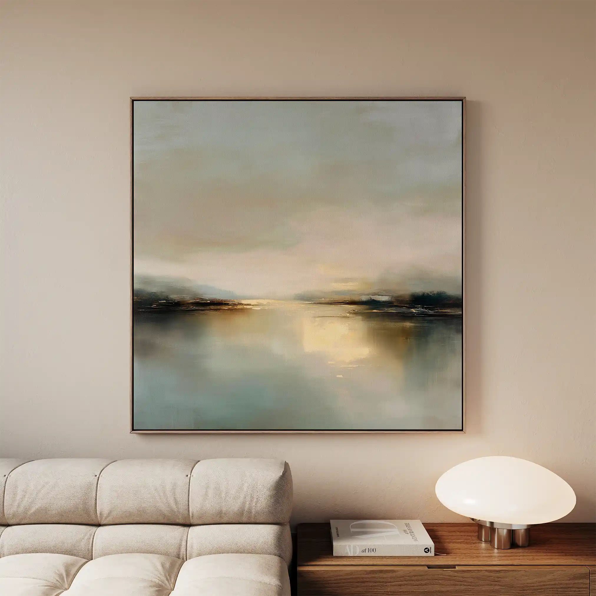 Abstract 1260 Canvas Art 60 x 60 cm / Black