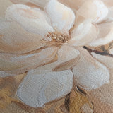 Floral 1260 Canvas Art 16" x 16" / 40 x 40 cm / Black