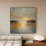 Abstract 1261 Canvas Art 16" x 16" / 40 x 40 cm / Black
