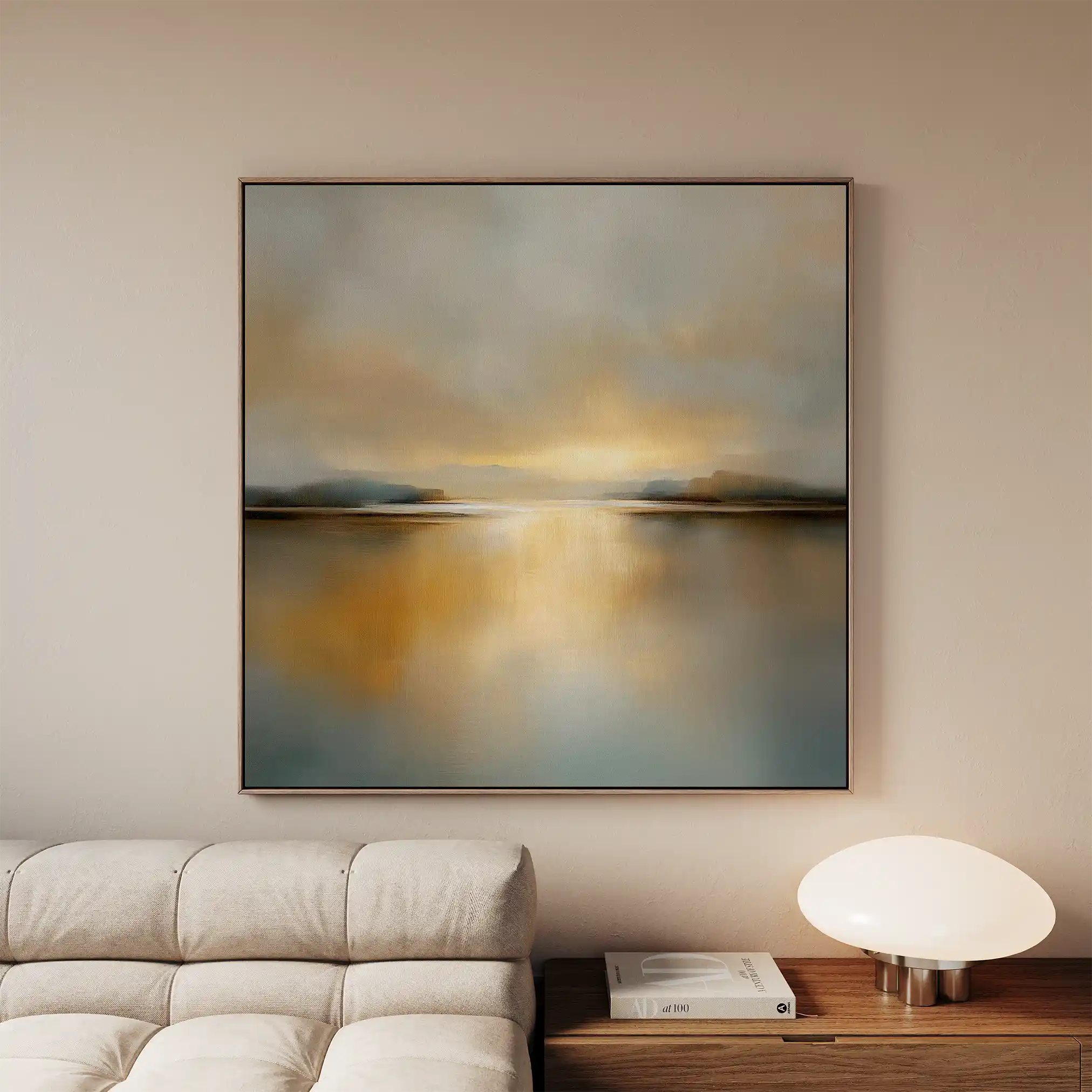 Abstract 1261 Canvas Art 60 x 60 cm / Black