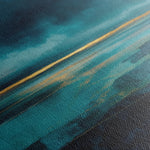 Abstract 1262 Canvas Art 16" x 16" / 40 x 40 cm / Black