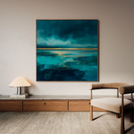 Abstract 1262 Canvas Art 60 x 60 cm / Black