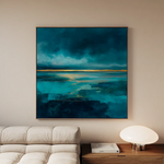 Abstract 1262 Canvas Art 60 x 60 cm / Black