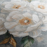 Floral 1262 Canvas Art 16" x 16" / 40 x 40 cm / Black