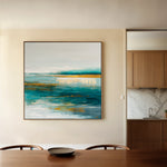 Abstract 1263 Canvas Art 16" x 16" / 40 x 40 cm / Black
