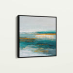 Abstract 1263 Canvas Art 16" x 16" / 40 x 40 cm / Black