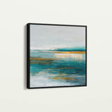 Abstract 1263 Canvas Art 16" x 16" / 40 x 40 cm / Black