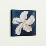 Floral 1263 Canvas Art 16" x 16" / 40 x 40 cm / Black