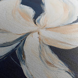Floral 1263 Canvas Art 16" x 16" / 40 x 40 cm / Black