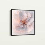 Floral 1264 Canvas Art 16" x 16" / 40 x 40 cm / Black