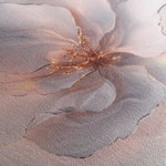 Floral 1264 Canvas Art 16" x 16" / 40 x 40 cm / Black