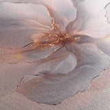 Floral 1264 Canvas Art 16" x 16" / 40 x 40 cm / Black