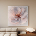 Floral 1264 Canvas Art 60 x 60 cm / Black