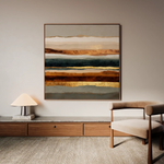Abstract 1265 Canvas Art 60 x 60 cm / Black