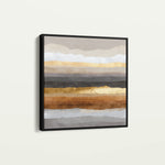 Abstract 1266 Canvas Art 16" x 16" / 40 x 40 cm / Black