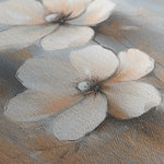 Floral 1266 Canvas Art 16" x 16" / 40 x 40 cm / Black