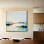 Abstract 1267 Canvas Art 16" x 16" / 40 x 40 cm / Black