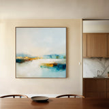 Abstract 1267 Canvas Art 16" x 16" / 40 x 40 cm / Black