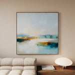 Abstract 1267 Canvas Art 16" x 16" / 40 x 40 cm / Black