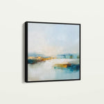 Abstract 1267 Canvas Art 16" x 16" / 40 x 40 cm / Black